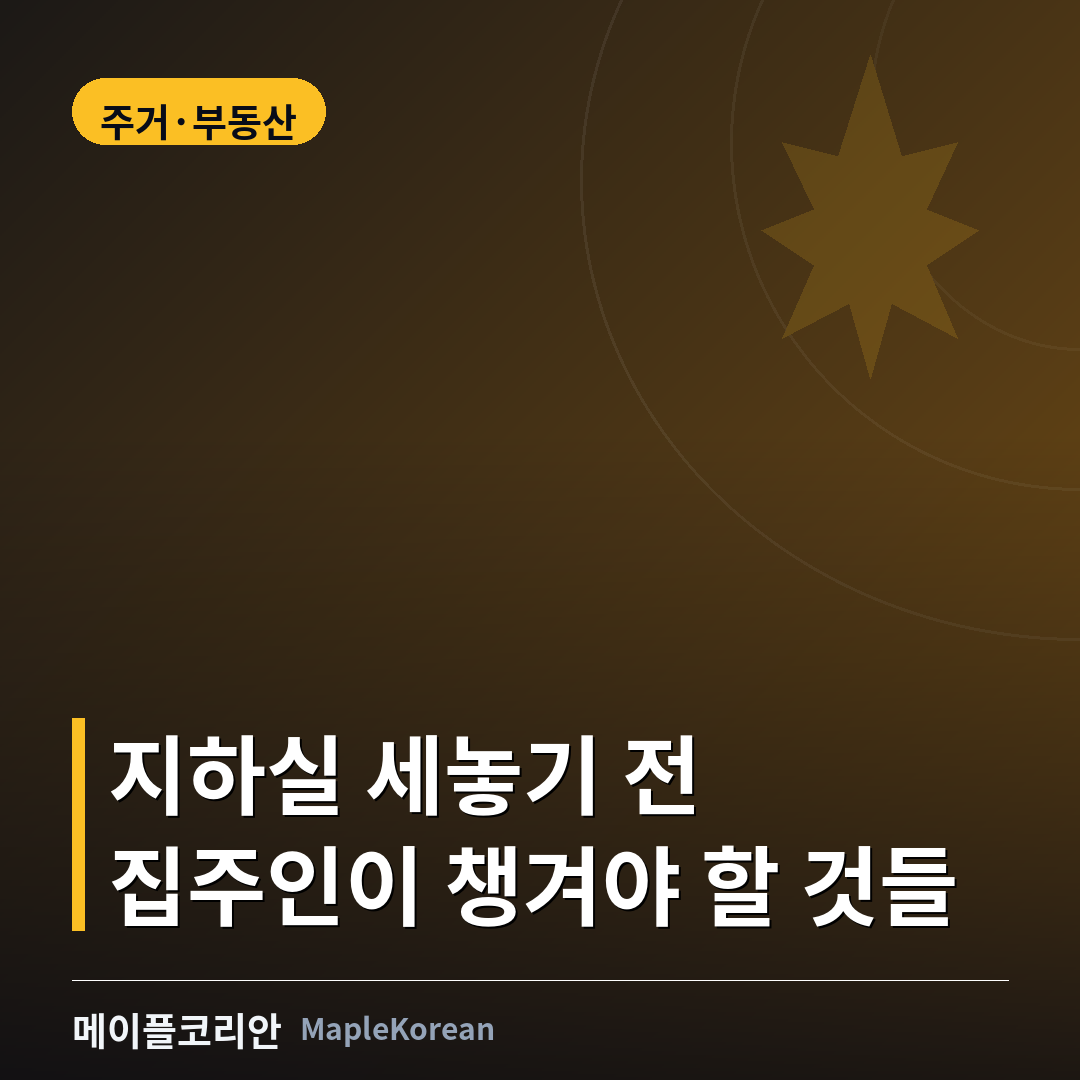베이스먼트 스위트 임대 가이드 대표 이미지